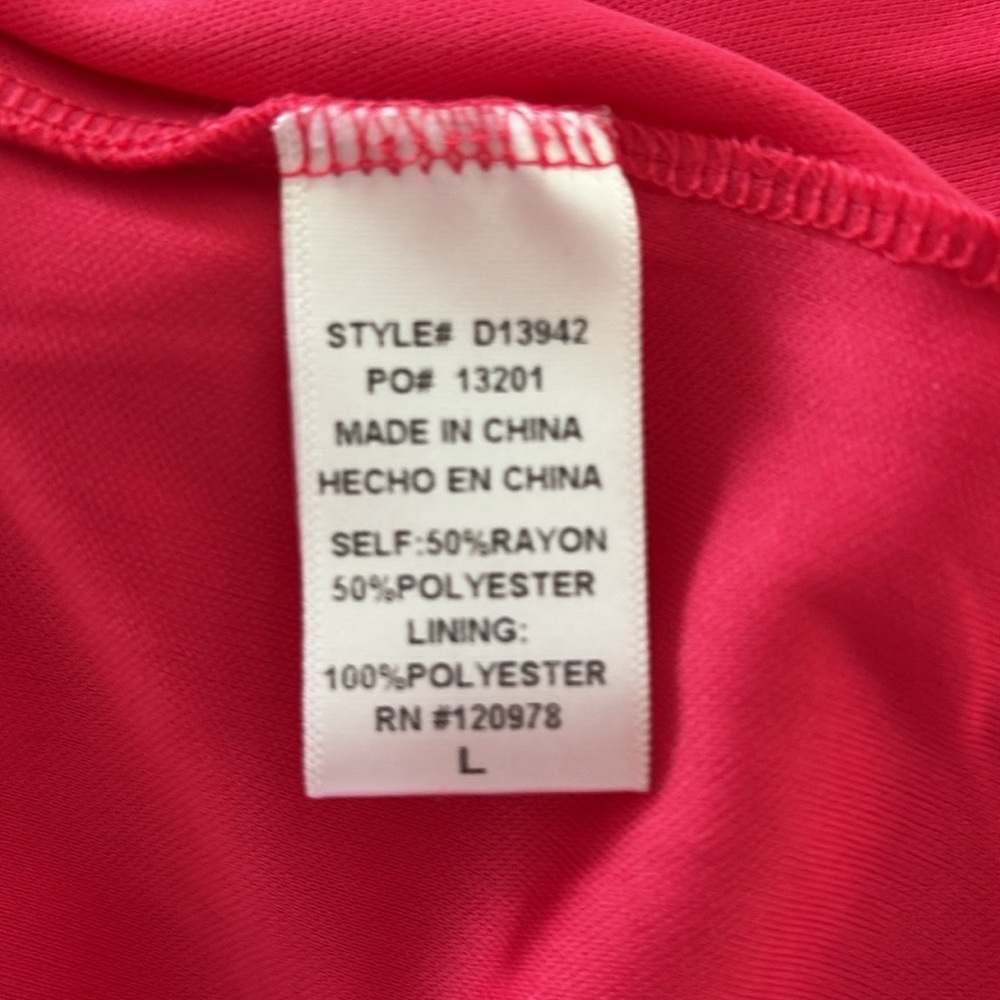 Entro Red Ruffled Dress - Picture 9 of 11